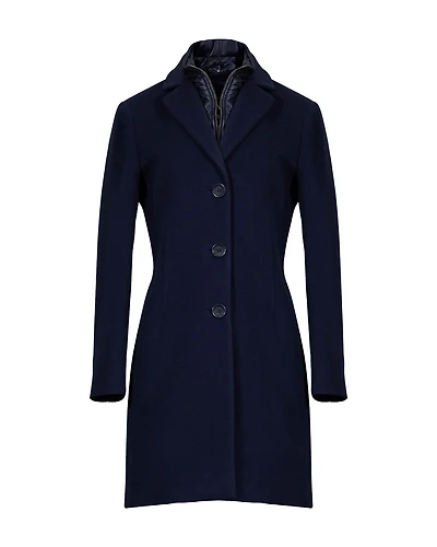 Wool Blend Bib Insert Coat