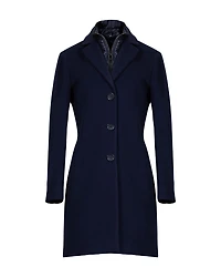 Wool Blend Bib Insert Coat