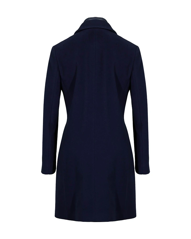 Wool Blend Bib Insert Coat