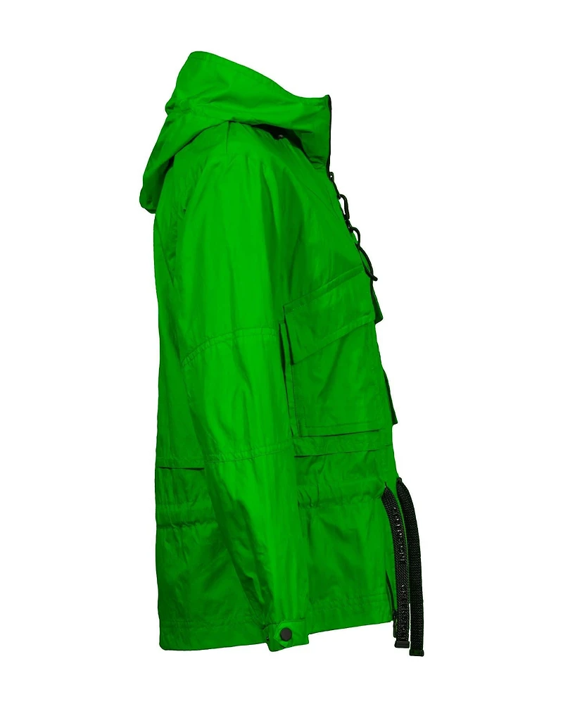 Didgital Green Windbreaker Coat