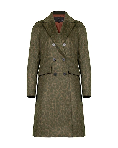 Leja Camo Leopard Wool Coat