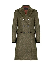 Leja Camo Leopard Wool Coat