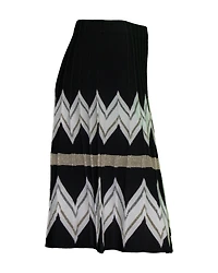 Chevron Print Flair Skirt