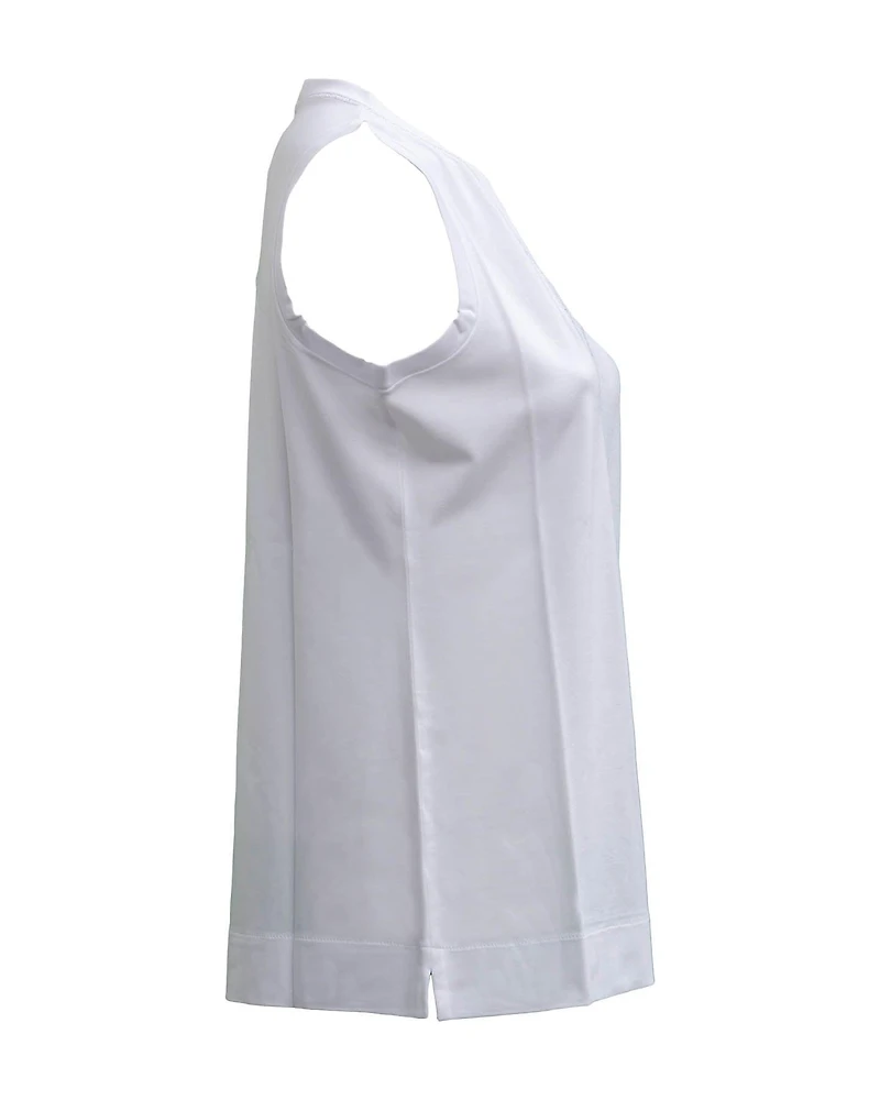 Classic V Neck Sleeveless Shell