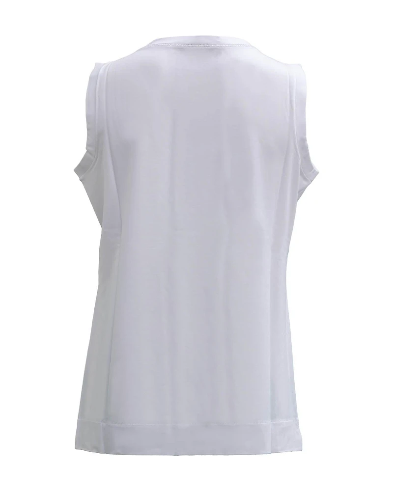Classic V Neck Sleeveless Shell