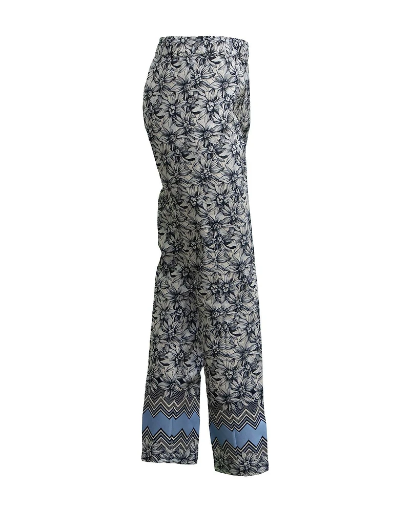 Floral Print Pull-on Pants