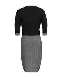 Herringbone Fitted Dress