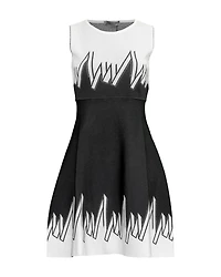 Intarsia Fit & Flair Dress