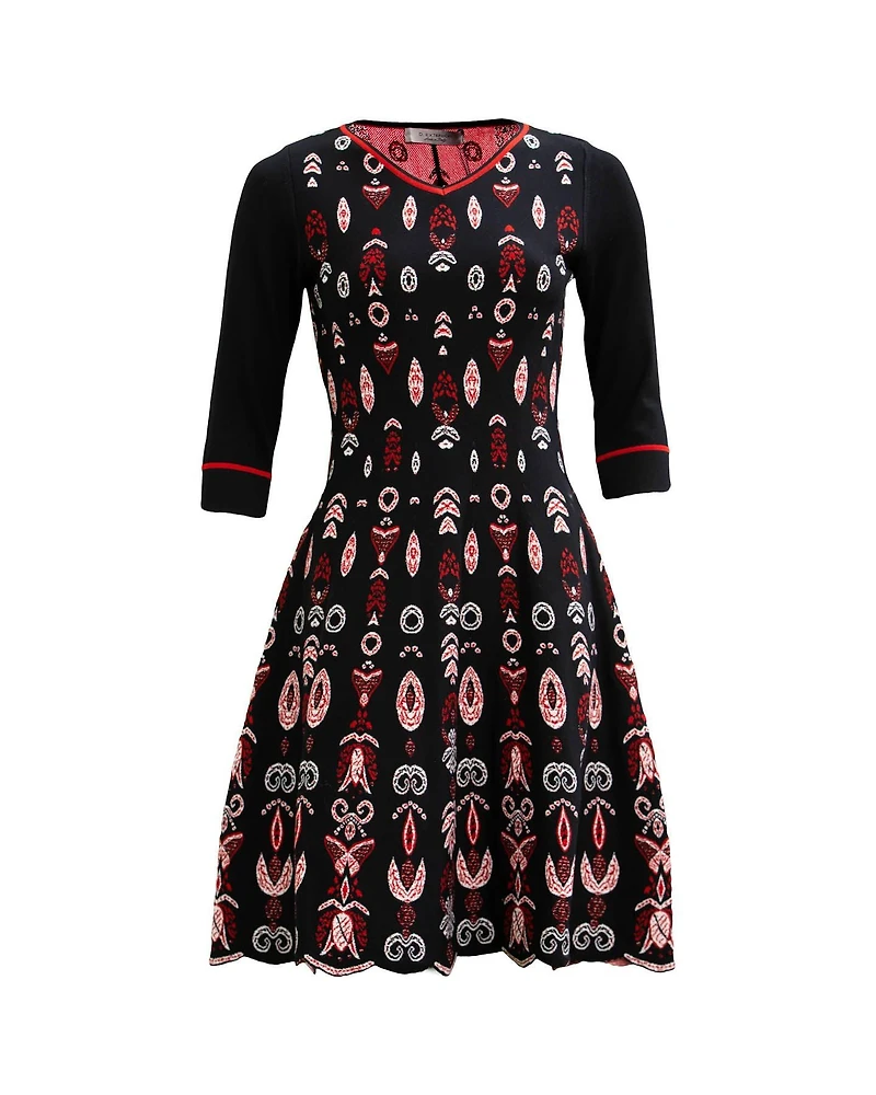 Jacquard Butterfly Dress