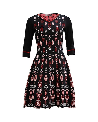 Jacquard Butterfly Dress