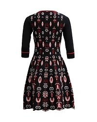Jacquard Butterfly Dress