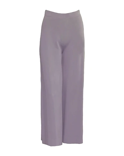 Knit Wide Leg Pants Grey