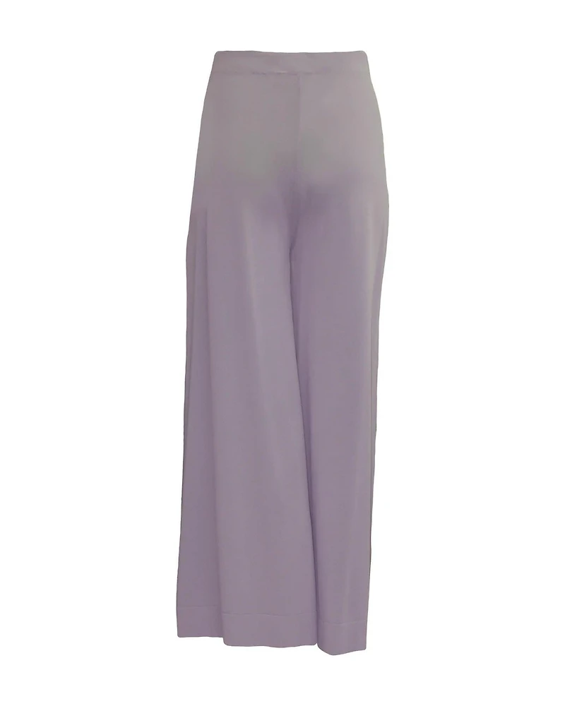 Knit Wide Leg Pants Grey