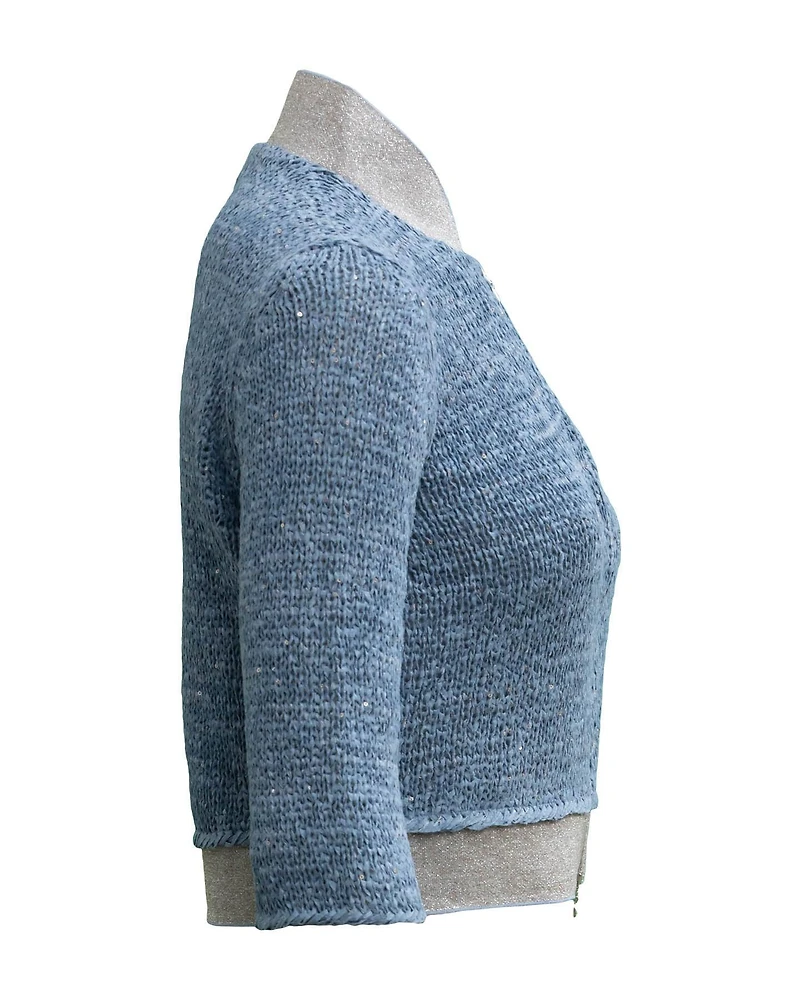 Lurex Cropped Cardi
