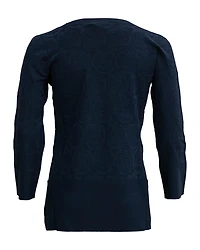 Rose Jacquard Knit Sweater