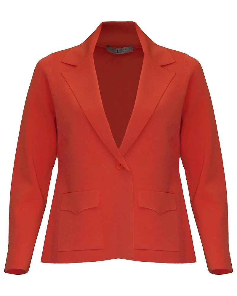 Single Breast Jacket Red