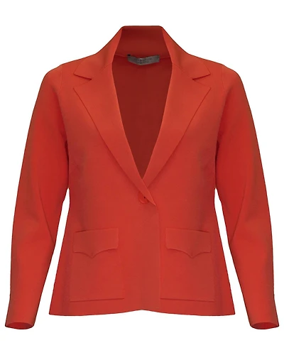 Single Breast Jacket Red