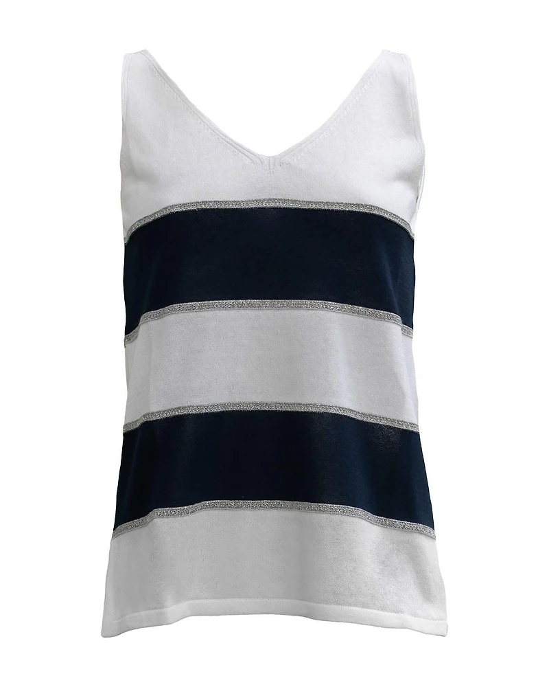Sleeveless V-Neck Top