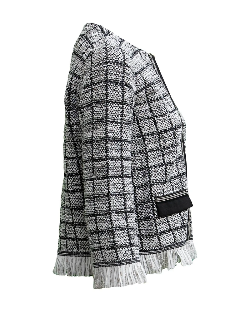 Tweed Fringe Jacket