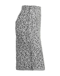 Tweed Pencil Skirt Black Ivory