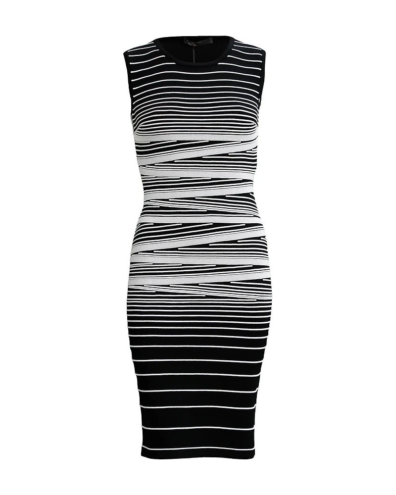 Varigated Column Knit Dress