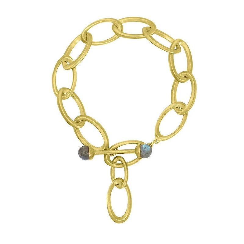 Origami Infinity Labradorite Bracelet