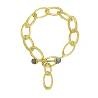 Origami Infinity Labradorite Bracelet