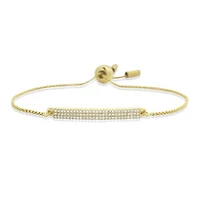 Pave Bar Chain Bracelet