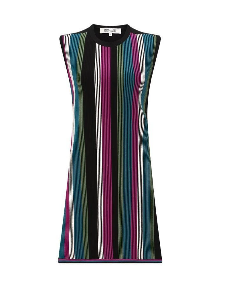 DVF Meta Sleeveless Stripe Dress