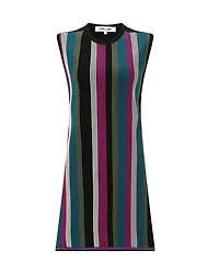 DVF Meta Sleeveless Stripe Dress