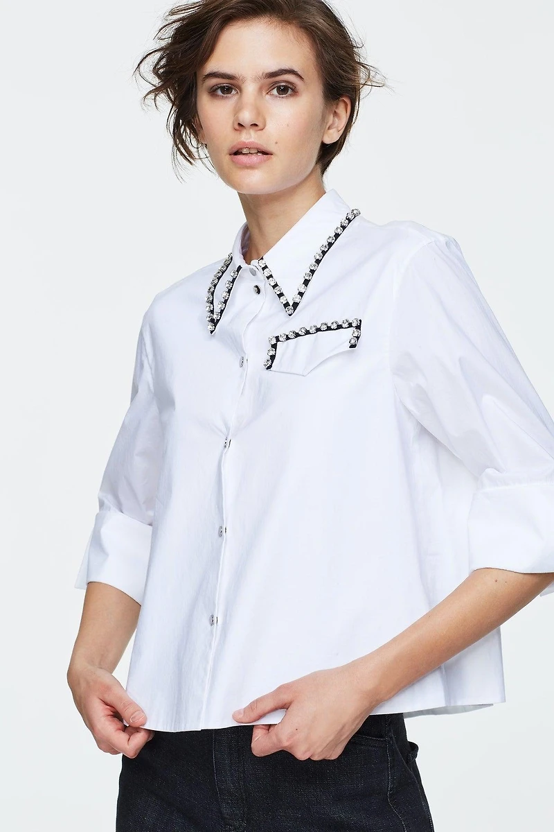 Dorothee Schumacher Poplin Power Crystal Blouse