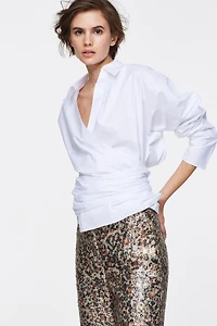 Dorothee Schumacher Poplin Power Wrap Blouse
