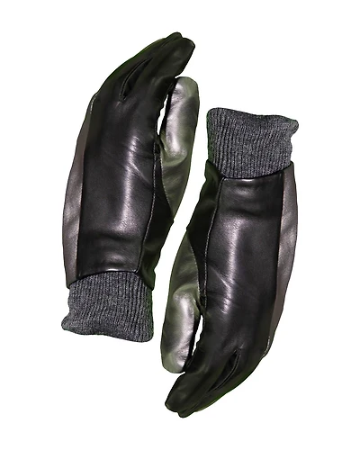 Leather Colorblock Gloves