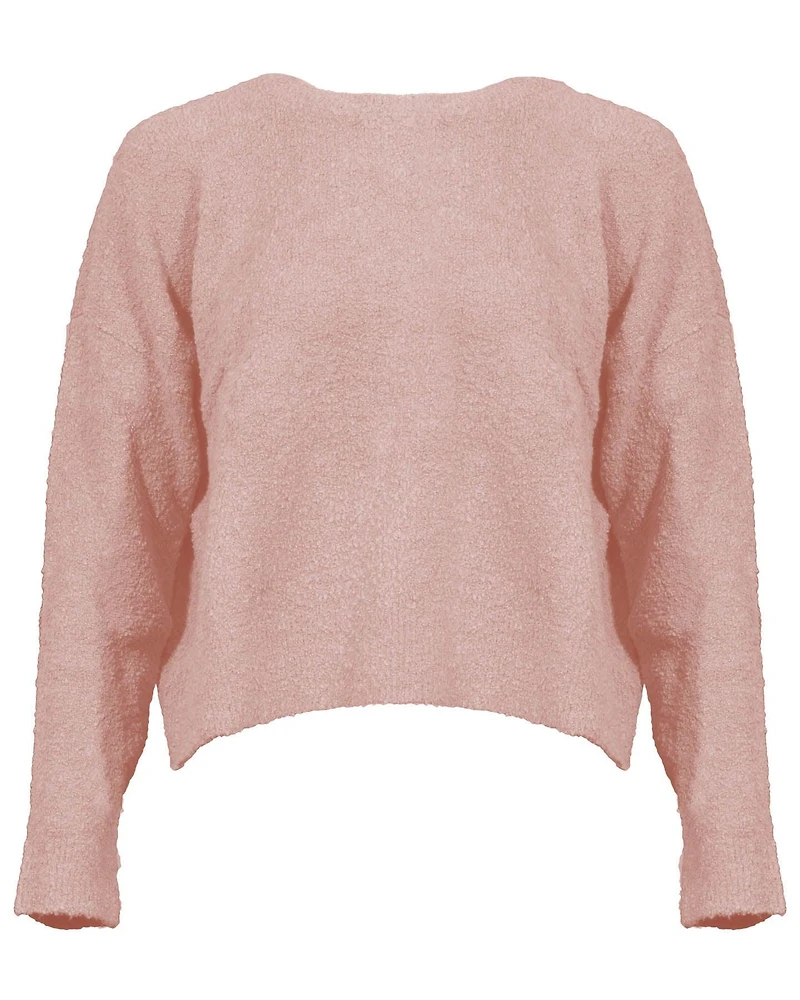 Boucle Crew Neck Box Top
