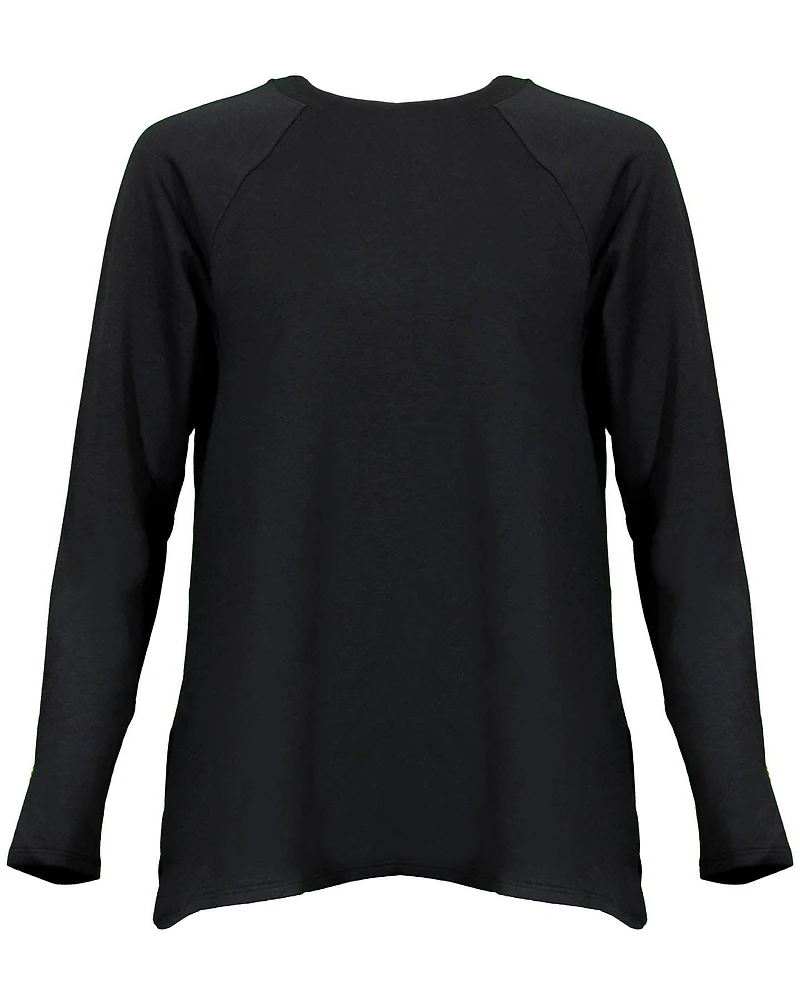 Brushed Terry Raglan Sleeve Top