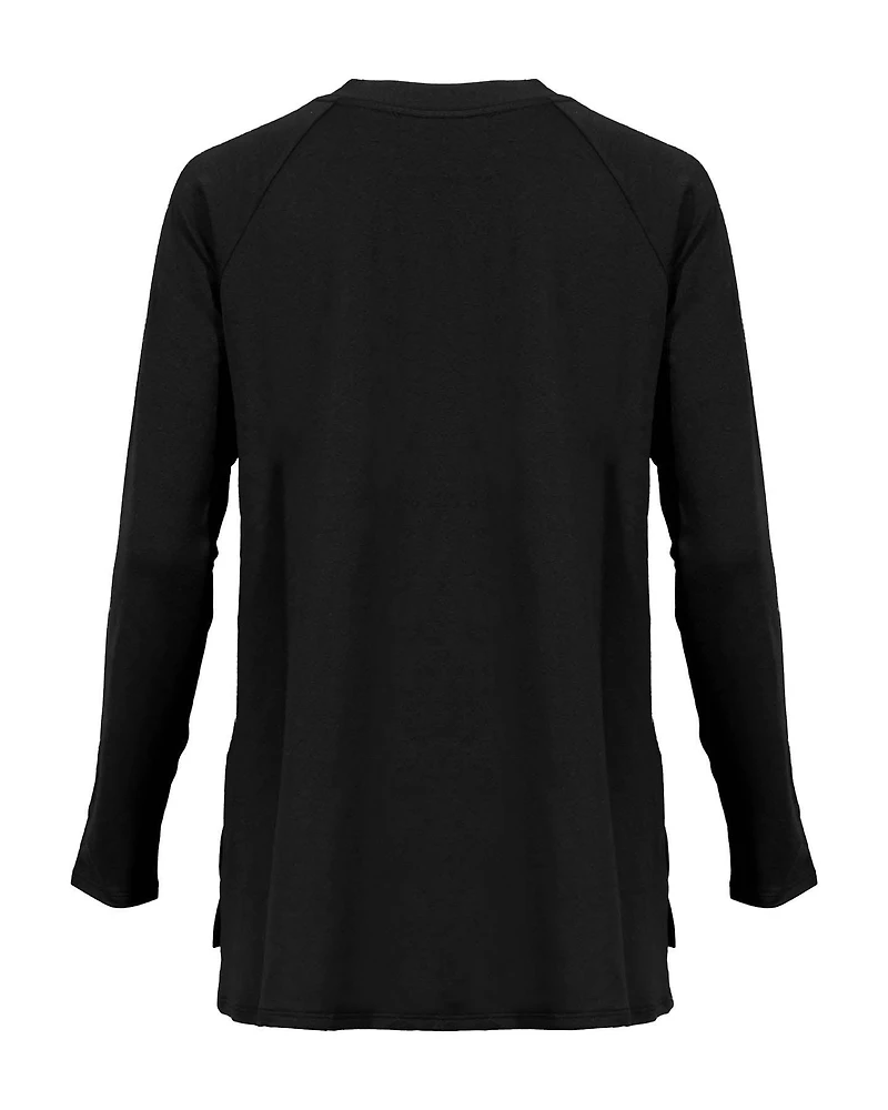 Brushed Terry Raglan Sleeve Top