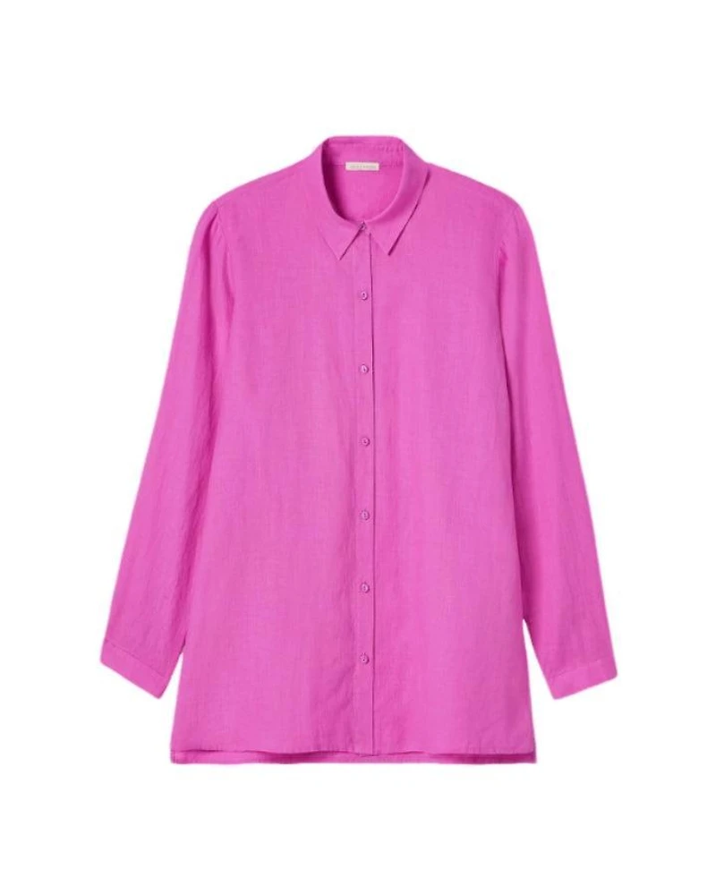 Eileen Fisher Classic Collar Linen Easy Shirt