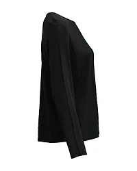 Classic Crew Neck Top Black