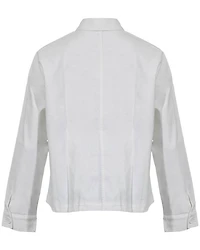 Eileen Fisher Cotton Hemp Classic Collar Jacket