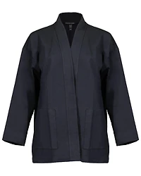 Eileen Fisher Cotton Ponte High Collar Jacket