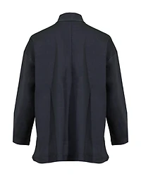 Eileen Fisher Cotton Ponte High Collar Jacket