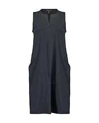 Eileen Fisher Cotton Ponte Zip Up Dress