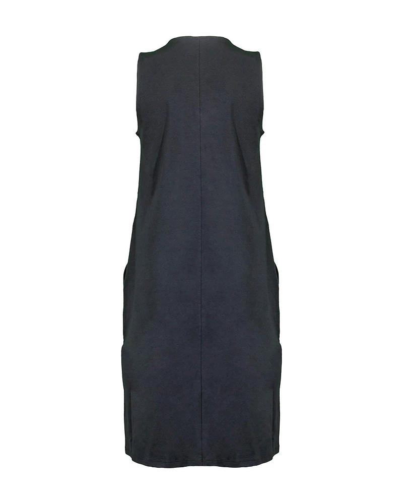 Eileen Fisher Cotton Ponte Zip Up Dress