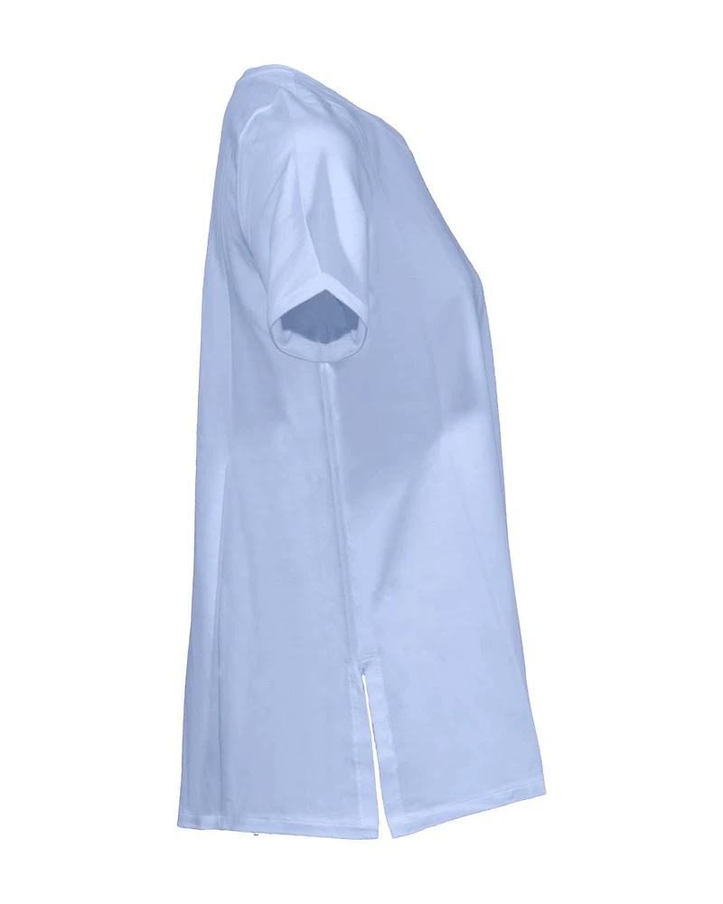 Eileen Fisher Crew Neck T-Shirt Skylight