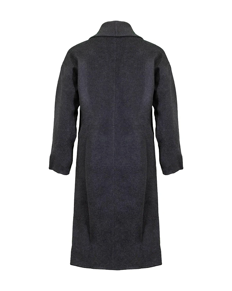 Double Face Wool Shawl Collar Coat