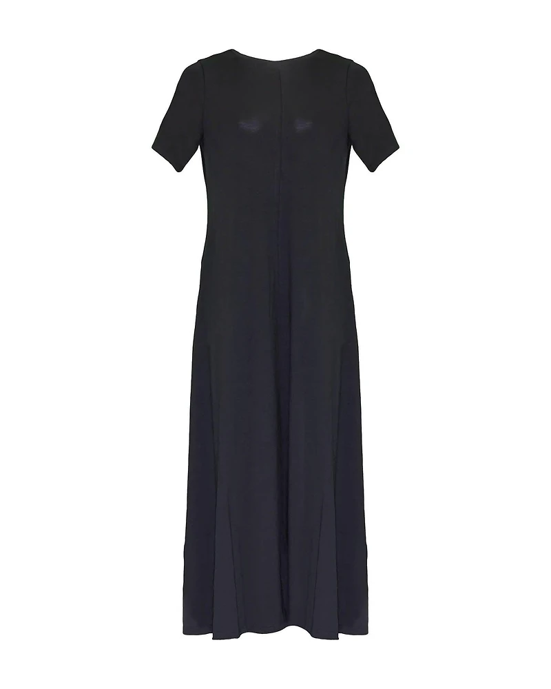 Fine Jersey Crew Neck Maxi Dress