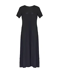 Fine Jersey Crew Neck Maxi Dress