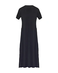 Fine Jersey Crew Neck Maxi Dress