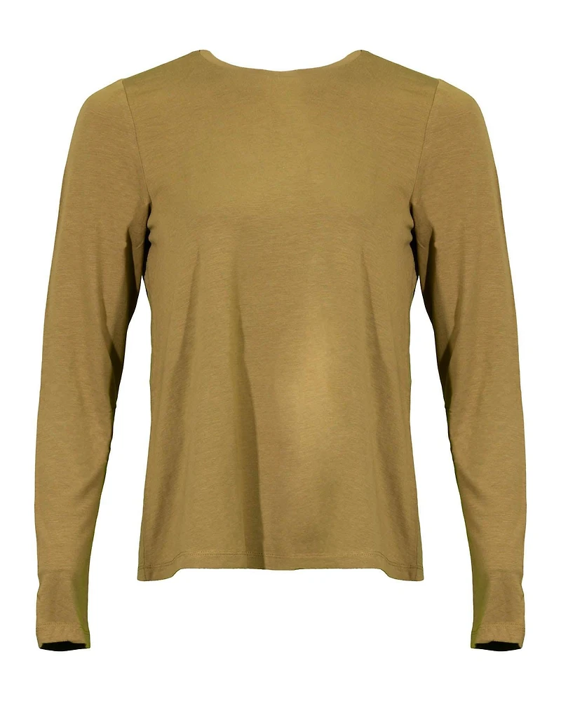 Fine Jersey Crew Neck Top Butternut