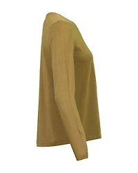 Fine Jersey Crew Neck Top Butternut